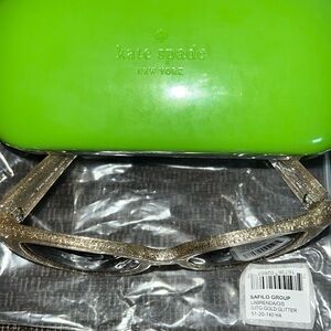 BNWT Kate Soade Gold Glitter Sunglasses/Case NOT Included